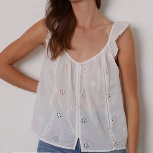 Velvet Eyelet Coco Flutter Top